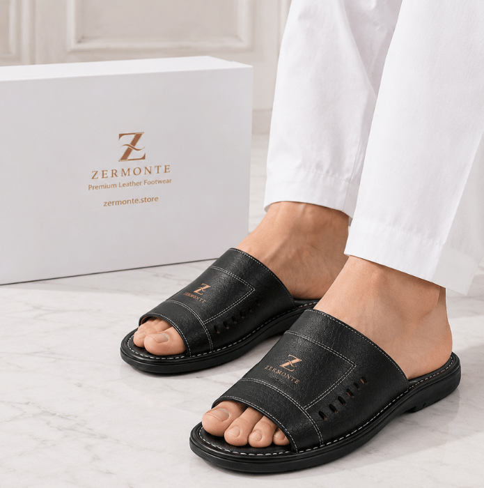 Men's Leather Slippers | Original Handmade Zermonte