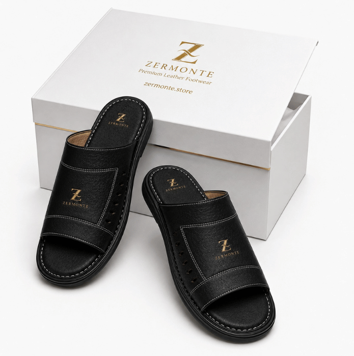 Men's Leather Slippers | Original Handmade Zermonte