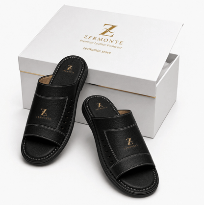 Men's Leather Slippers | Original Handmade Zermonte