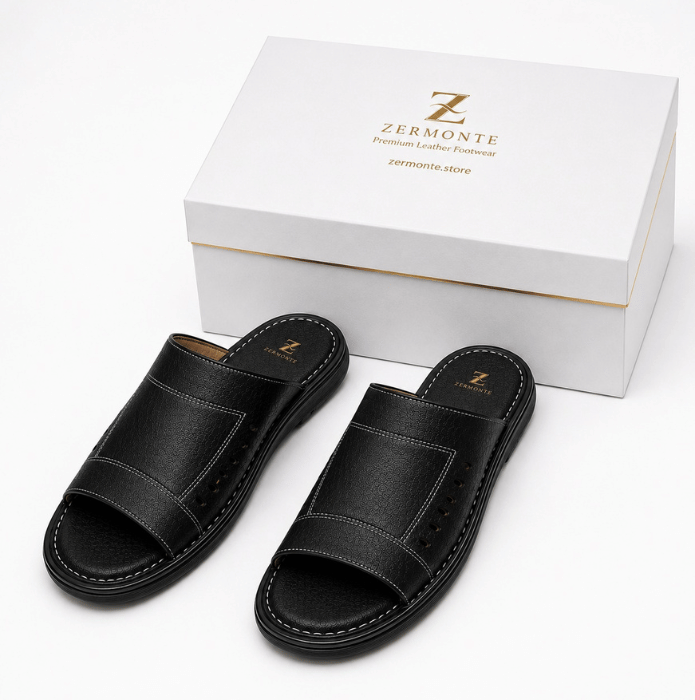 Men's Leather Slippers | Original Handmade Zermonte