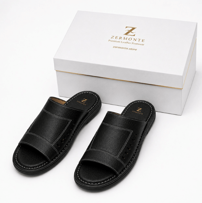 Men's Leather Slippers | Original Handmade Zermonte