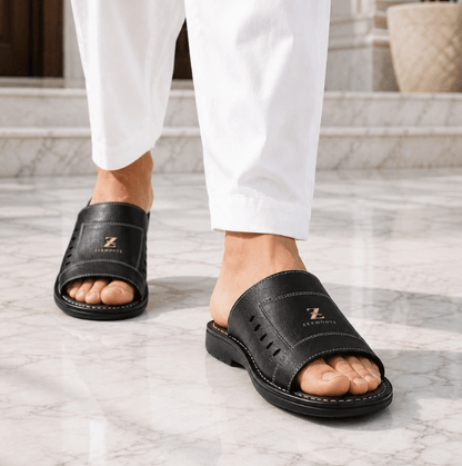 Men's Leather Slippers | Original Handmade Zermonte