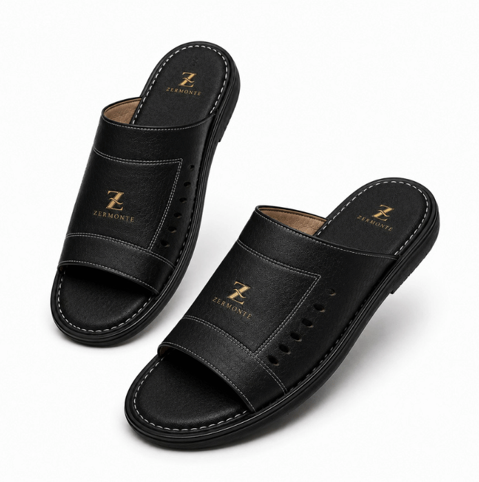 Men's Leather Slippers | Original Handmade Zermonte