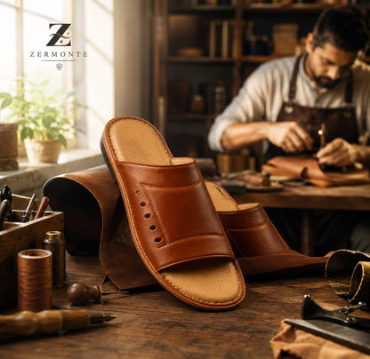 Men's Leather Slippers | Original Handmade Peshawari Style