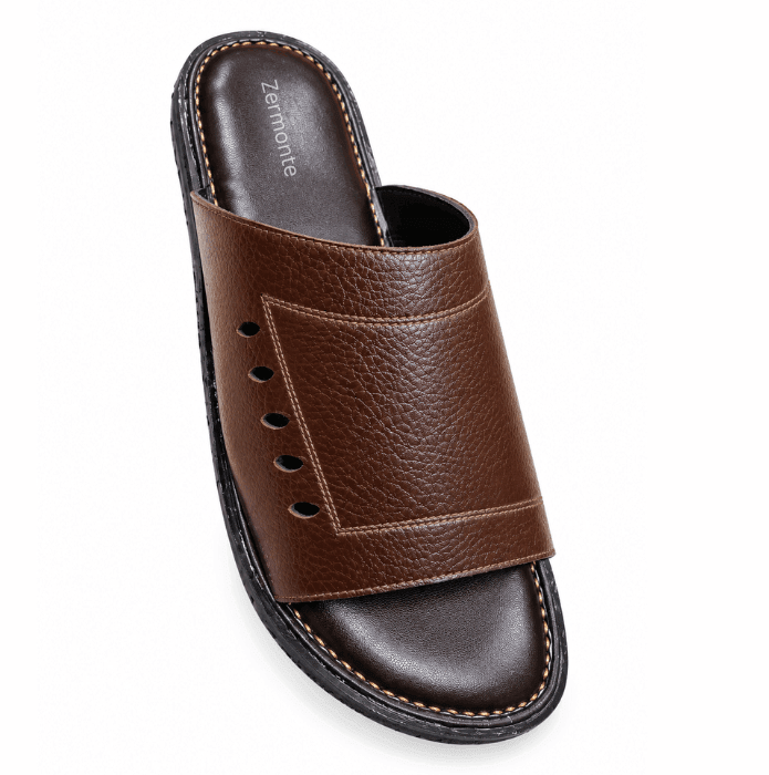 ZERMONTE premium original leather brown men's footwear.